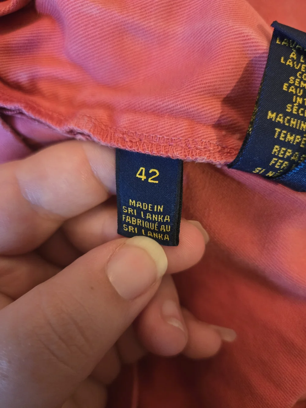 Ralph Lauren Men's 42 Salmon Pink Cotton Shorts